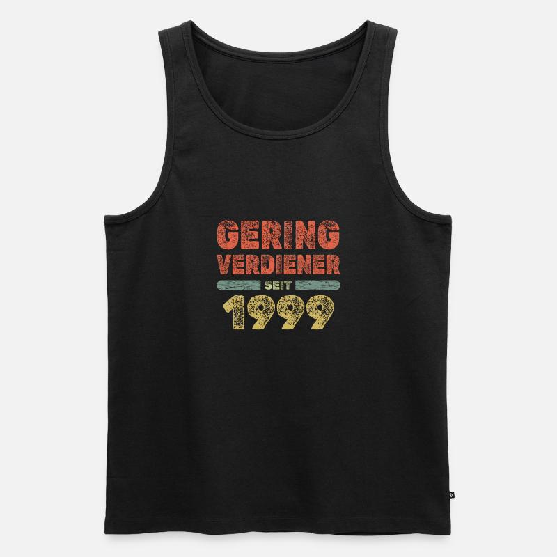 1999 - Männer Premium Bio Tank Top - Schwarz
