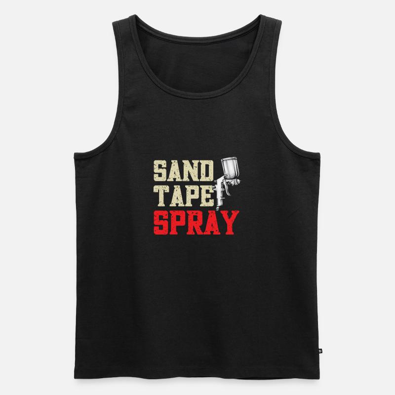 Body Painter Car Painter Painter - Men's Premium Organic Tank Top - black