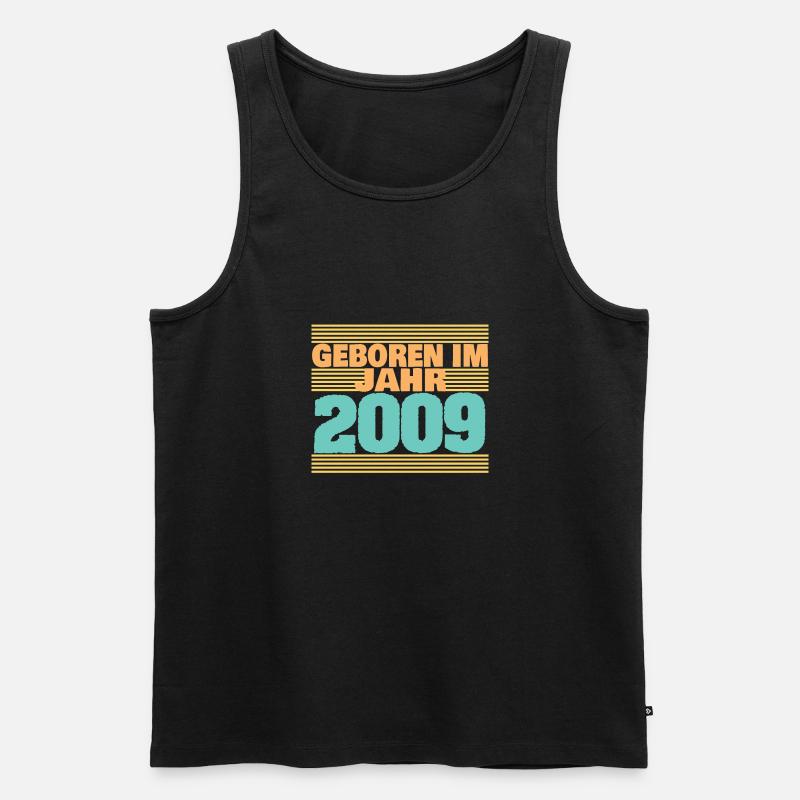 2009 2009 - Männer Premium Bio Tank Top - Schwarz