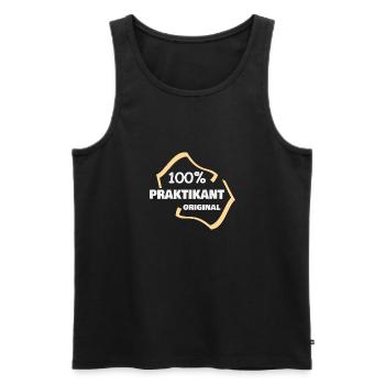 Beruf Praktikant - Männer Premium Bio Tank Top - Schwarz - Vorne - Michal (187cm)