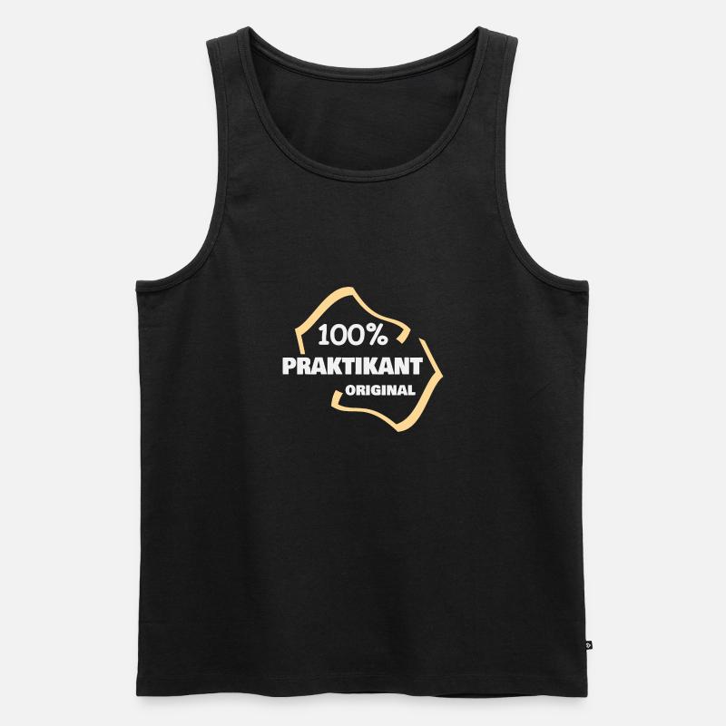 Beruf Praktikant - Männer Premium Bio Tank Top - Schwarz