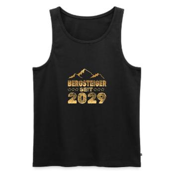 2029 - Männer Premium Bio Tank Top - Schwarz - Vorne - AI Model Male 178 light (178cm)