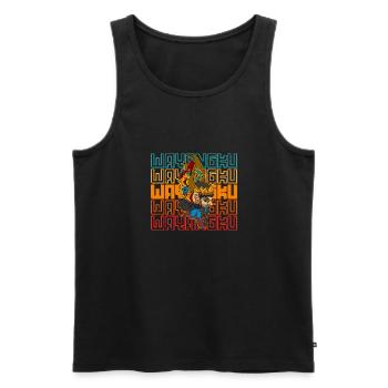 Bali Indonesien Wayang Ozeanien Reise Asien - Männer Premium Bio Tank Top - Schwarz - Vorne - AI Model Male 178 light (178cm)