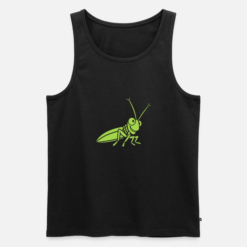 Heuschrecke - Männer Premium Bio Tank Top - Schwarz