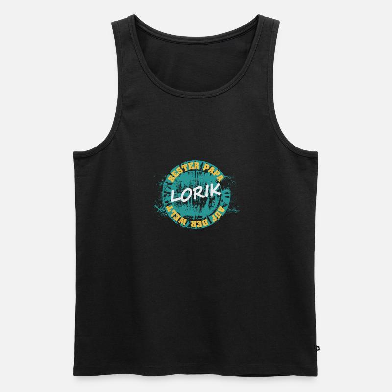 Lorik - Männer Premium Bio Tank Top - Schwarz