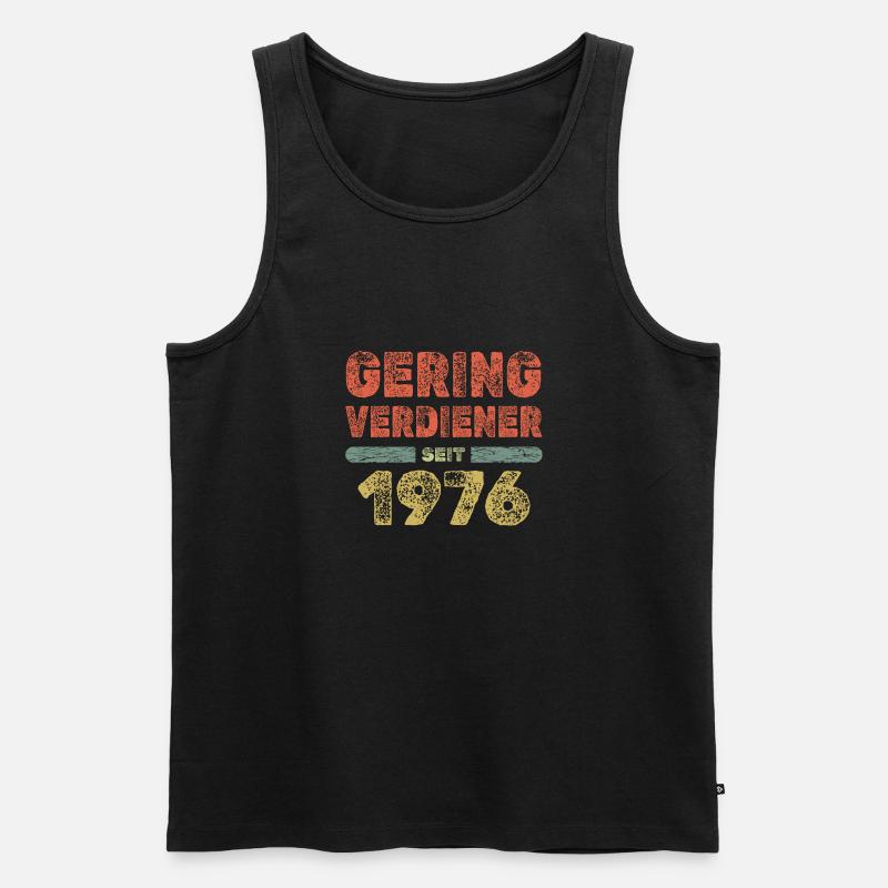 Spruch 1976 - Männer Premium Bio Tank Top - Schwarz