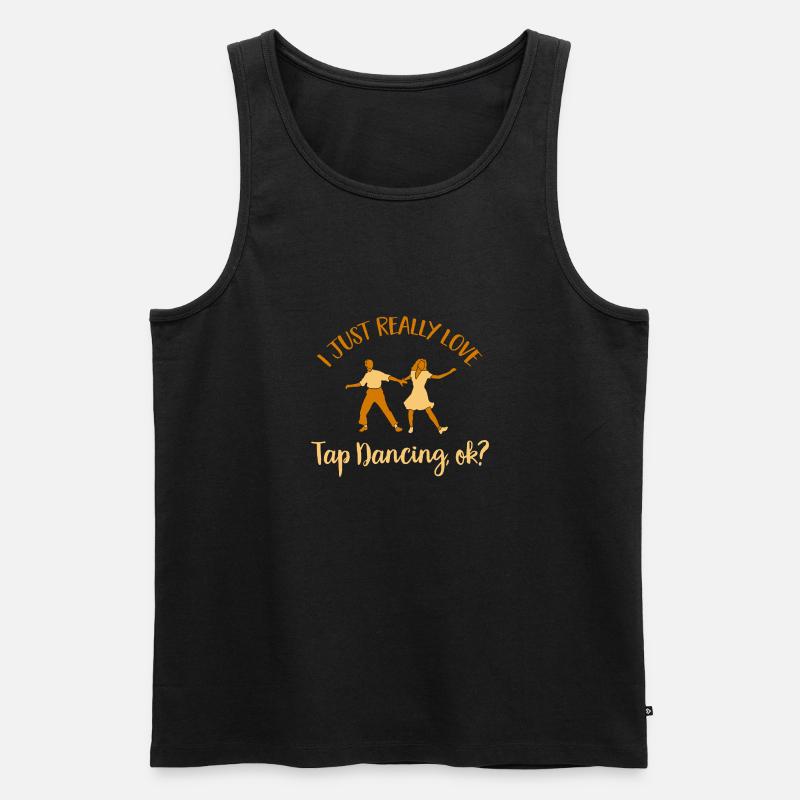 Stepptanzlehrer Stepptänzer Stepptanz - Männer Premium Bio Tank Top - Schwarz
