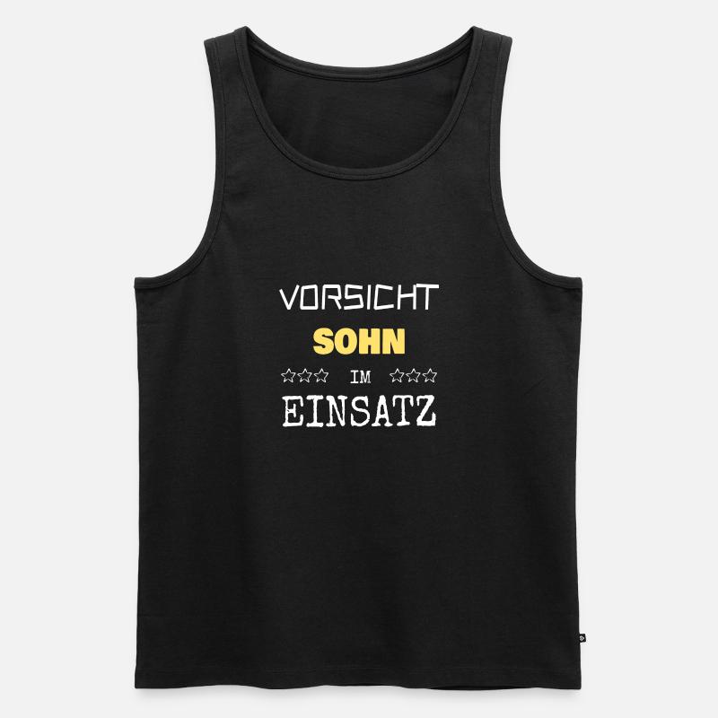 Berufung Sohn - Männer Premium Bio Tank Top - Schwarz