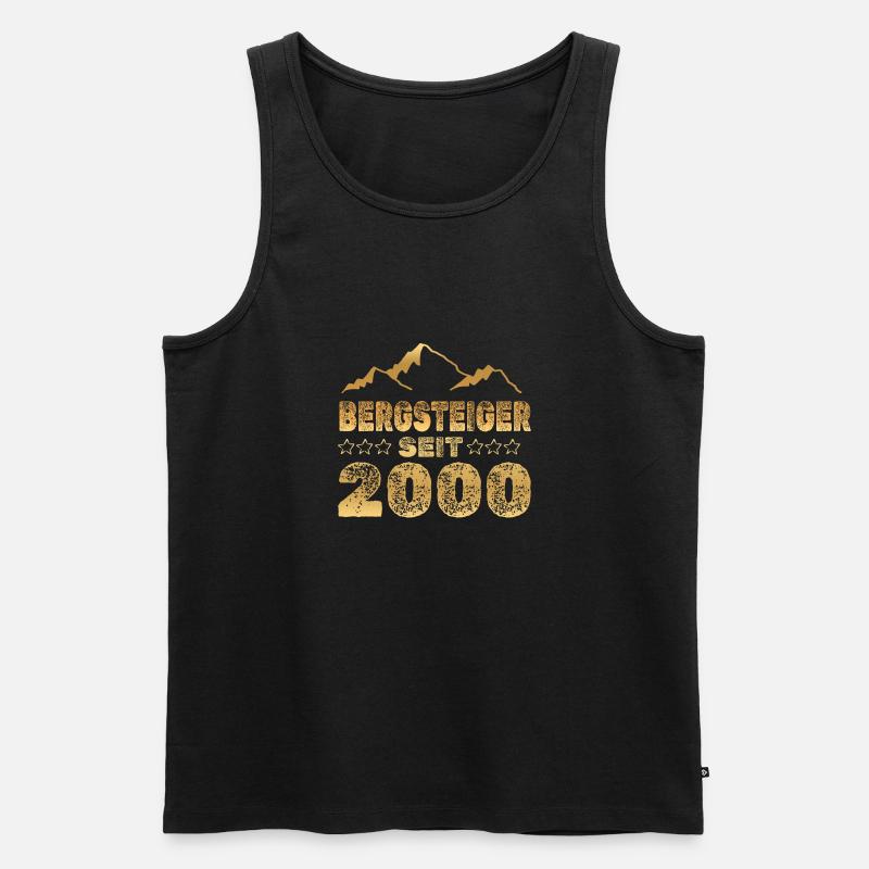 2000 - Männer Premium Bio Tank Top - Schwarz
