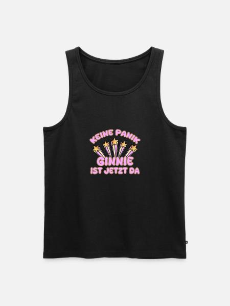 Woman's name Ginnie - Men's Premium Organic Tank Top - black