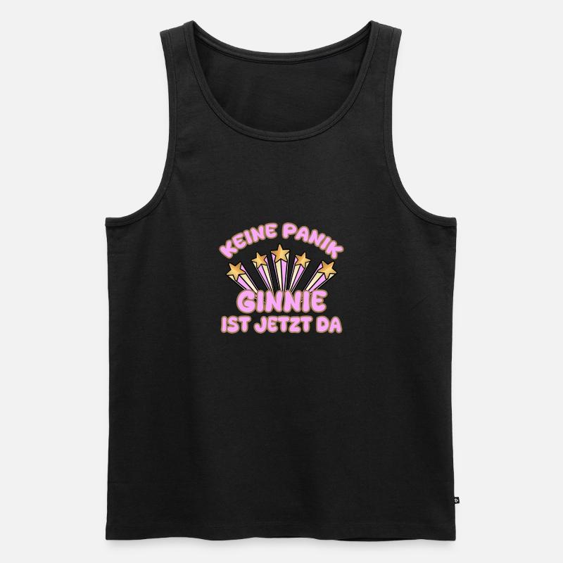 Frauenname Ginnie - Männer Premium Bio Tank Top - Schwarz