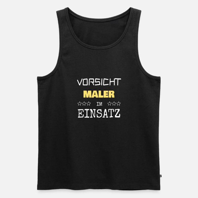 Berufung Maler - Männer Premium Bio Tank Top - Schwarz