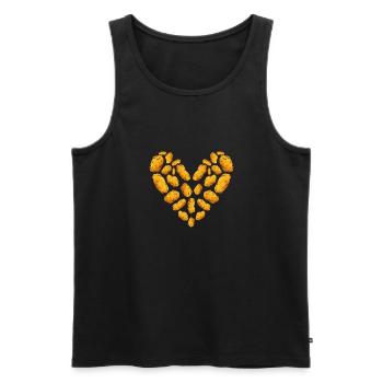 Chicken Nugget Liebhaber Chicken Nuggets - Männer Premium Bio Tank Top - Schwarz - Vorne - AI Model Male 178 light (178cm)