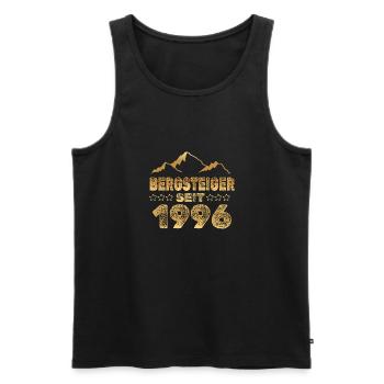 in 1996 - Men's Premium Organic Tank Top - black - Front - AI Model Male 178 light (178cm)