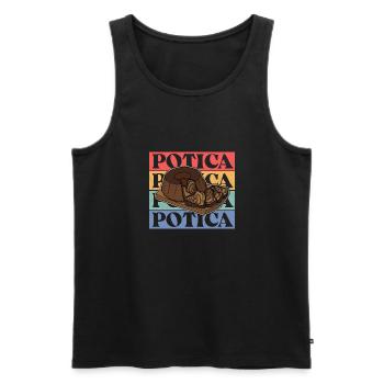 Potica Slowenien Kuchen Rollkuchen Bäcker - Männer Premium Bio Tank Top - Schwarz - Vorne - Michal (187cm)