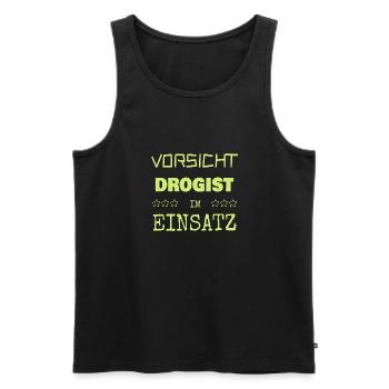 Chemist - Men's Premium Organic Tank Top - black - Front - AI Model Male 178 light (178cm)