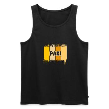 Paxi - Débardeur bio Premium Homme - noir - Devant - Michal (187cm)