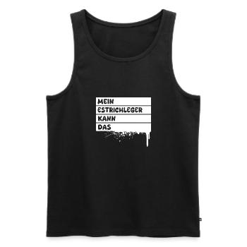 Geschenk für Estrichleger - Männer Premium Bio Tank Top - Schwarz - Vorne - AI Model Male 178 light (178cm)