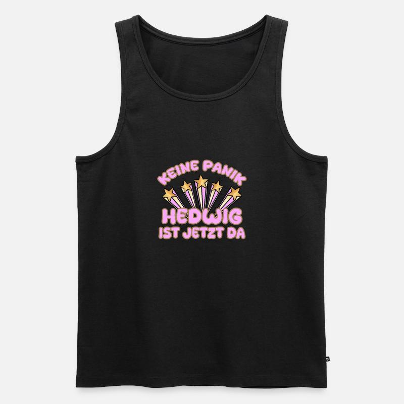 Hedwig - Männer Premium Bio Tank Top - Schwarz