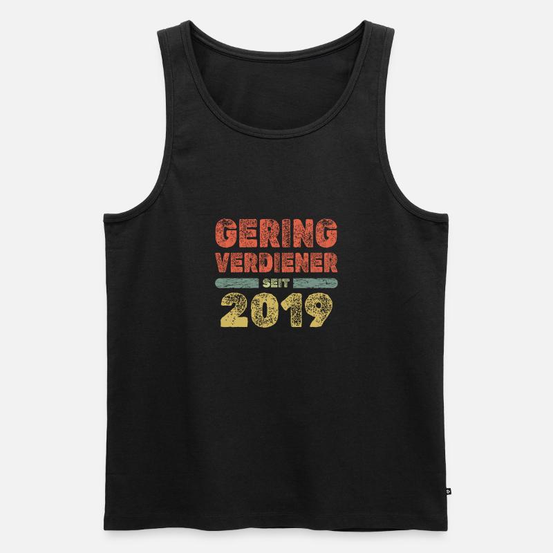 Spruch 2019 - Männer Premium Bio Tank Top - Schwarz
