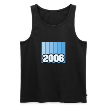 Year 2006 - Men's Premium Organic Tank Top - black - Front - Michal (187cm)