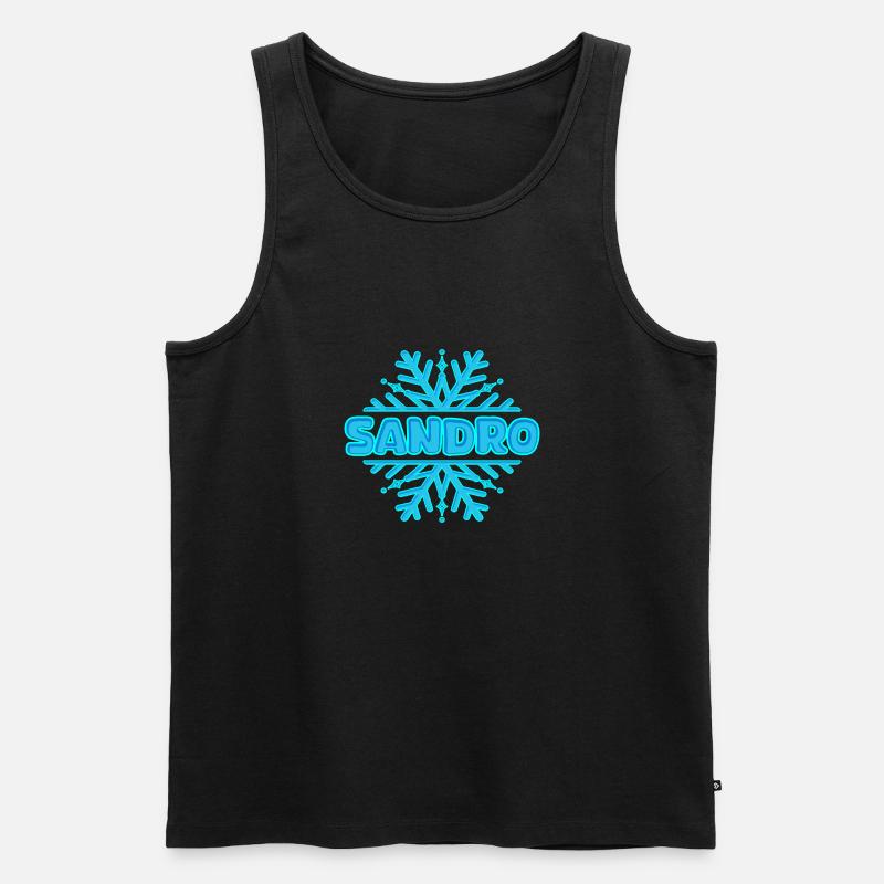 Sandro - Männer Premium Bio Tank Top - Schwarz