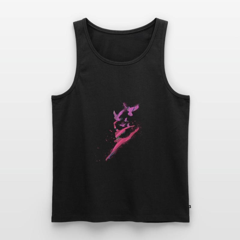 dance,dancer,pink,graffiti,lightness, birds Men's Premium Organic Tank Top