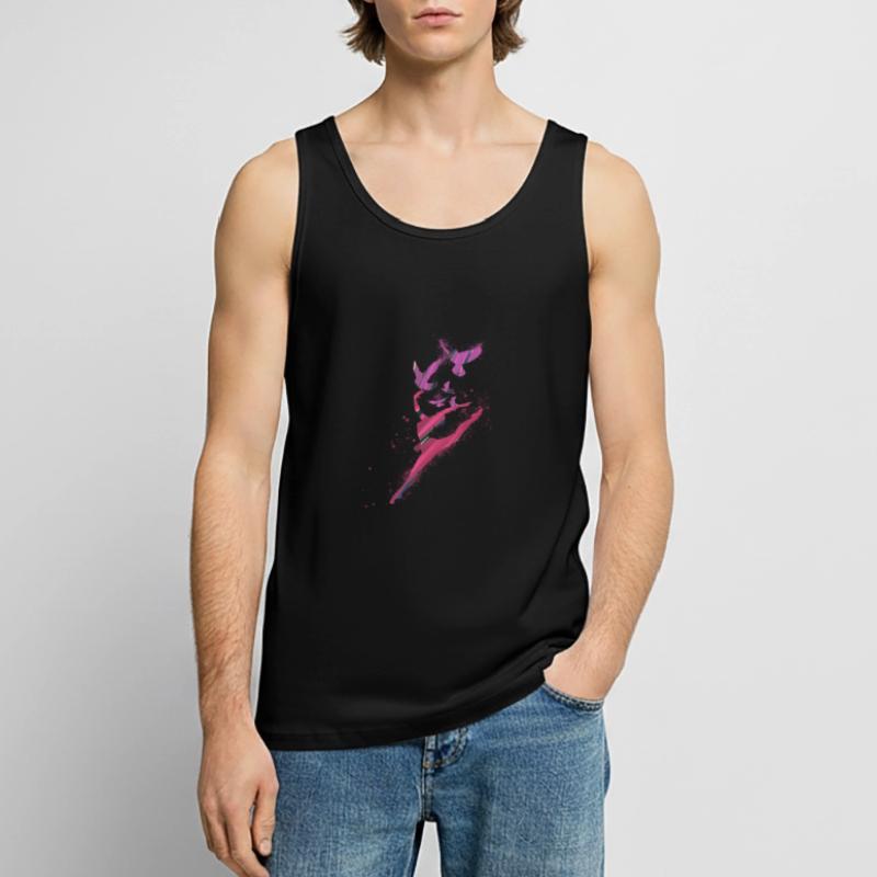 dance,dancer,pink,graffiti,lightness, birds Men's Premium Organic Tank Top