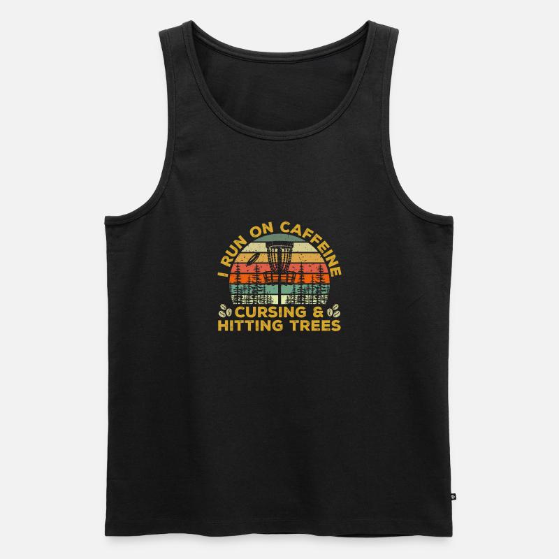 Discgolf Disc Golf Frisbee - Männer Premium Bio Tank Top - Schwarz