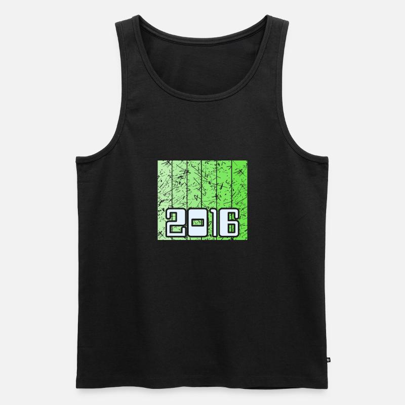 2016 - Männer Premium Bio Tank Top - Schwarz