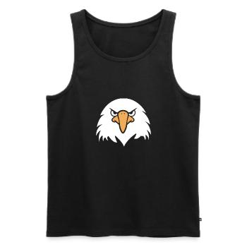 Adler-Vogel - Männer Premium Bio Tank Top - Schwarz - Vorne - AI Model Male 178 light (178cm)