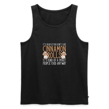 Zimtschnecke - Männer Premium Bio Tank Top - Schwarz - Vorne - Michal (187cm)