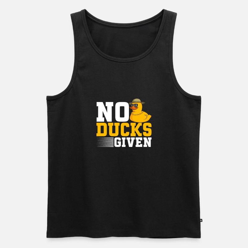 Quietscheentchen Quietscheente Gummiente - Männer Premium Bio Tank Top - Schwarz