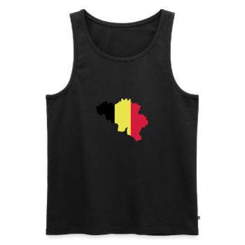 Belgien - Männer Premium Bio Tank Top - Schwarz - Vorne - Michal (187cm)