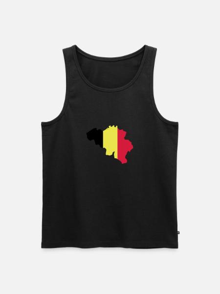 Belgien - Männer Premium Bio Tank Top - Schwarz