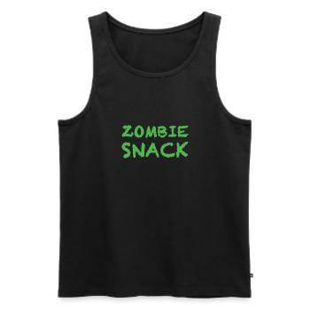 Zombie Snack, Halloween Costume Party Fast Food - Men's Premium Organic Tank Top - black - Front - Michal (187cm)