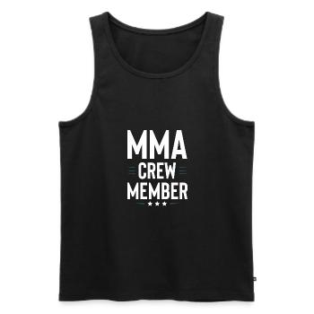 Mma Crew - Männer Premium Bio Tank Top - Schwarz - Vorne - Michal (187cm)