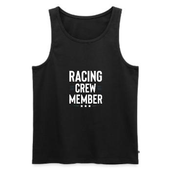 Équipage de course - Débardeur bio Premium Homme - noir - Devant - Michal (187cm)