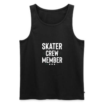 Skater Crew - Männer Premium Bio Tank Top - Schwarz - Vorne - AI Model Male 178 light (178cm)