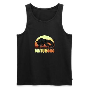 Binturong Asien Natur Borneo Biologie Natur - Männer Premium Bio Tank Top - Schwarz - Vorne - Michal (187cm)