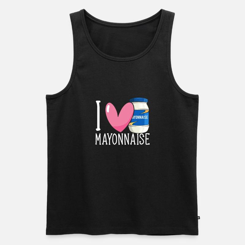 Mayonnaise - Männer Premium Bio Tank Top - Schwarz