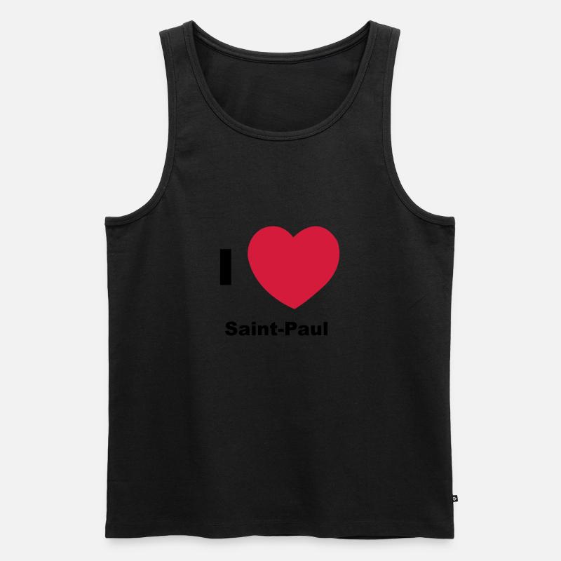 Ich liebe Saint Paul - Männer Premium Bio Tank Top - undefined