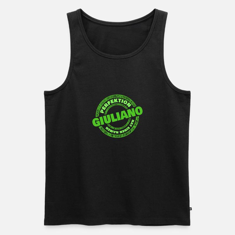 Perfektion GIULIANO - Männer Premium Bio Tank Top - Schwarz