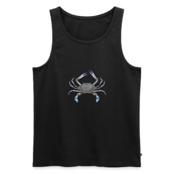 Crab Crab Fishing Gift - Men's Premium Organic Tank Top - black - Front - AI Model Male 178 light (178cm)