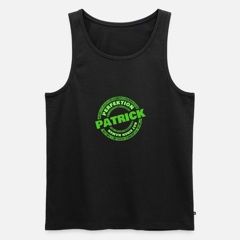 Patrick - Männer Premium Bio Tank Top - Schwarz