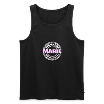 Perfektion Marie - Männer Premium Bio Tank Top - Schwarz - Vorne - AI Model Male 178 light (178cm)