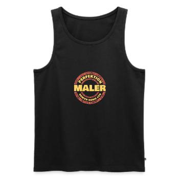 maler maler - Männer Premium Bio Tank Top - Schwarz - Vorne - AI Model Male 178 light (178cm)