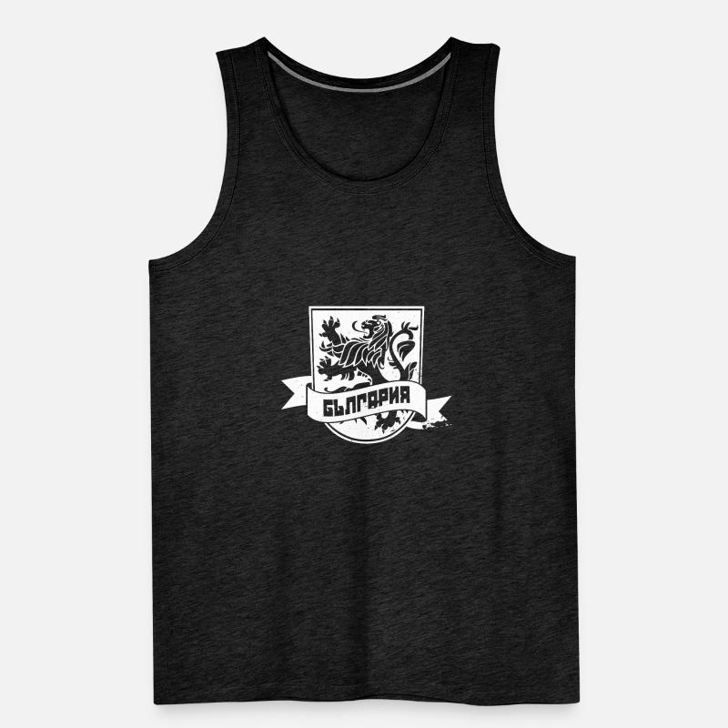 Bulgaria Flag Balkans Sofia Bulgaria Holidays Men's Premium Organic Tank Top