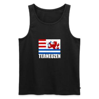 Niederlande Amsterdam Holzschuh Urlaub Reise - Männer Premium Bio Tank Top - Schwarz - Vorne - AI Model Male 178 light (178cm)
