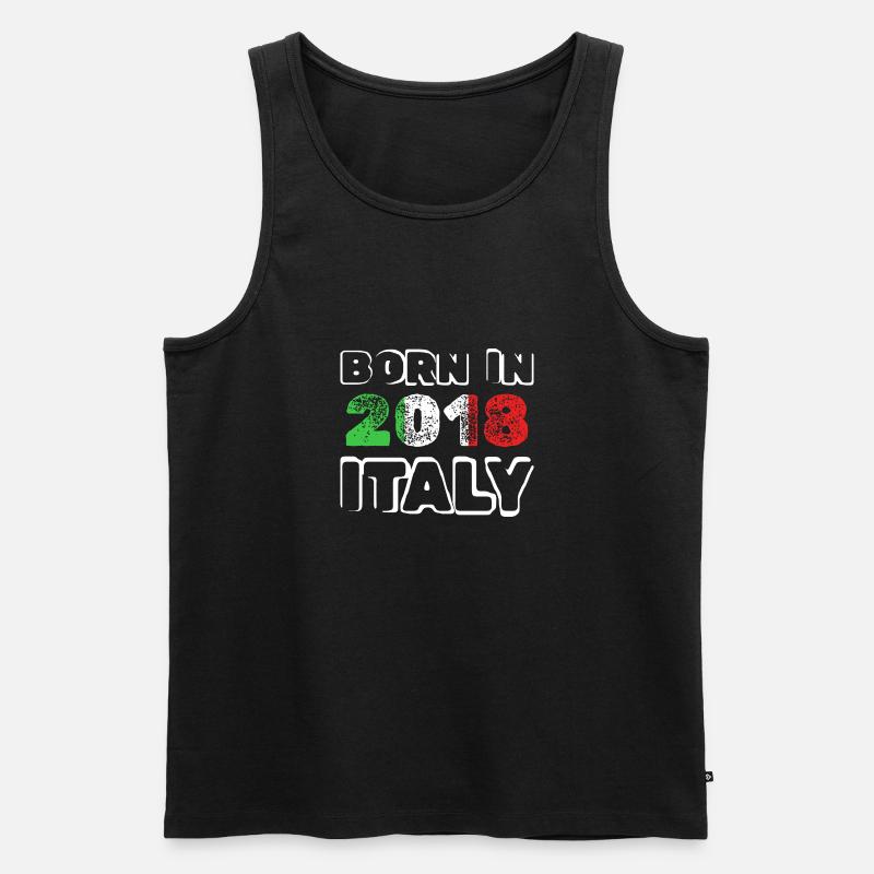 2018 - Männer Premium Bio Tank Top - Schwarz